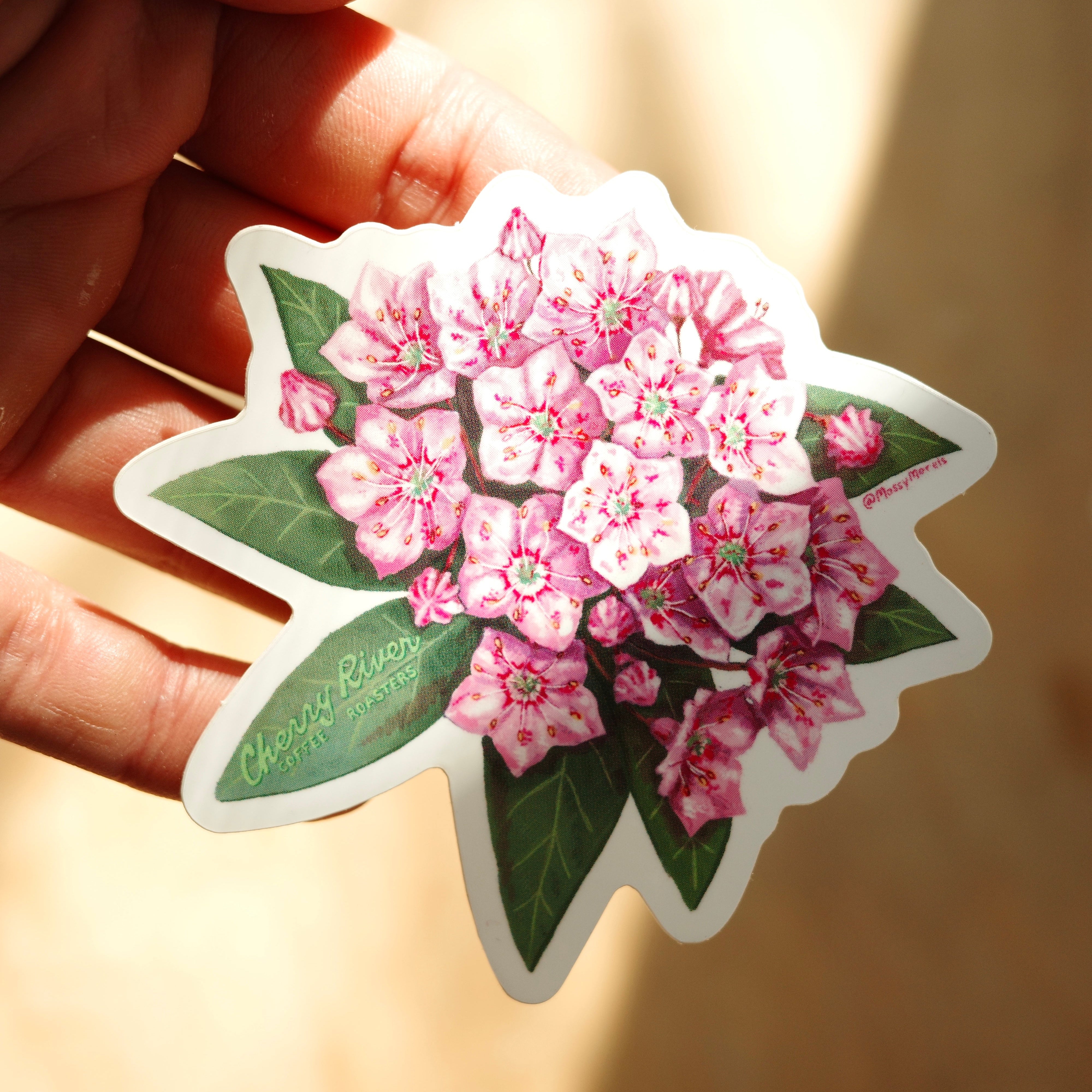 Mountain Laurel Sticker – Cherry River Coffee Roasters