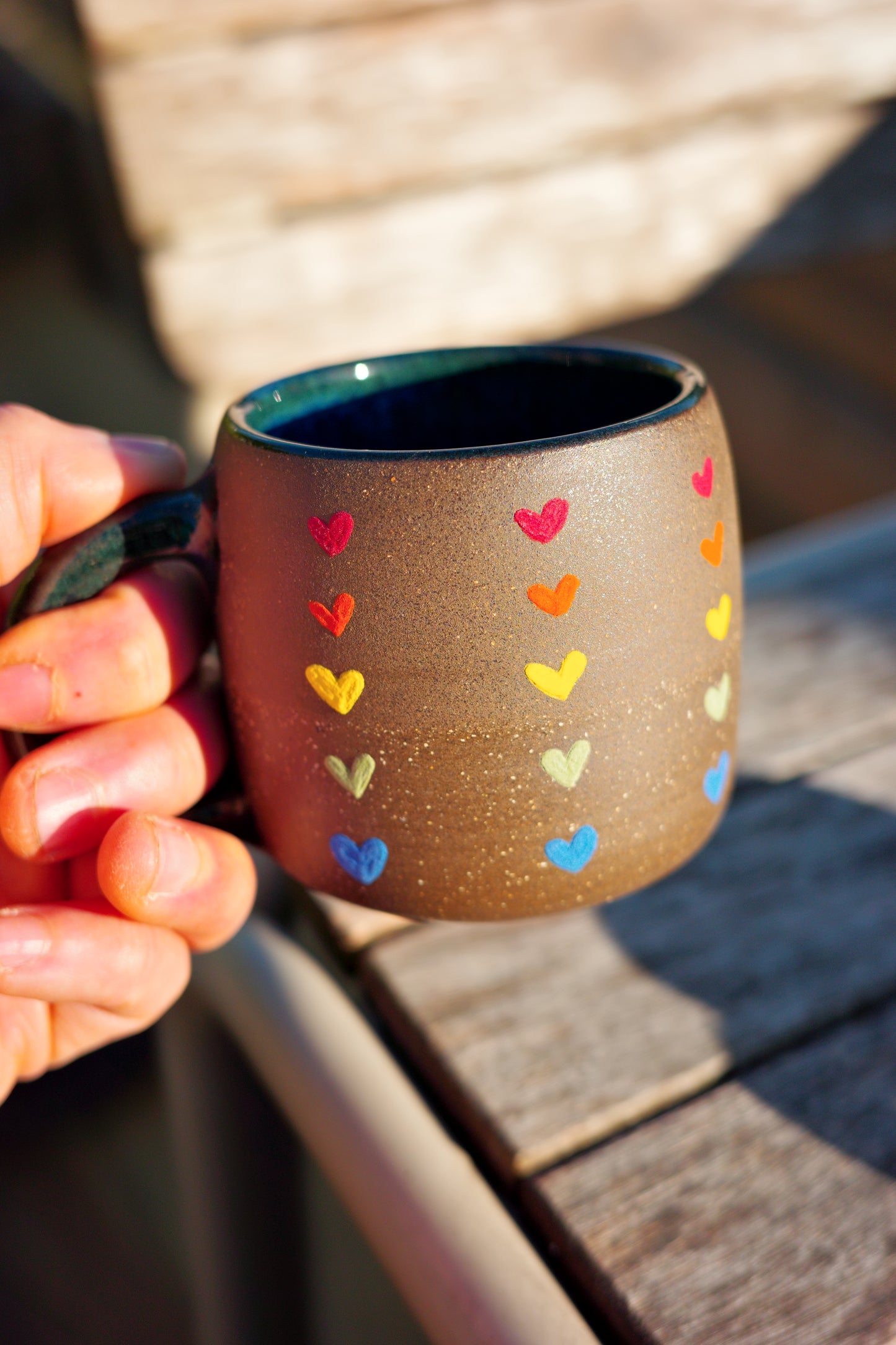 Rainbow Heart Mug