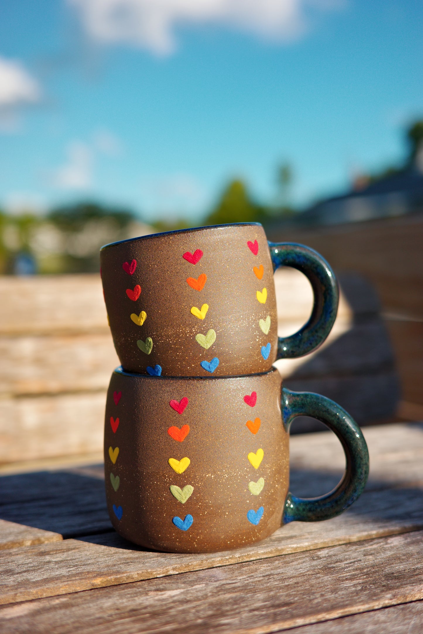 Rainbow Heart Mug